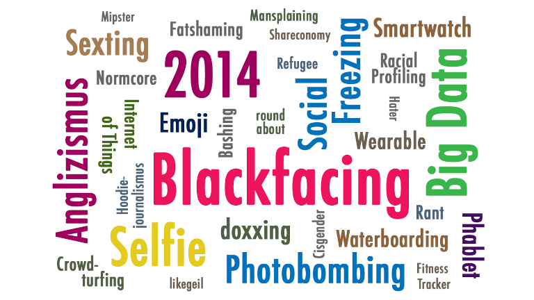 Wortwolke Anglizismus des Jahres 2014