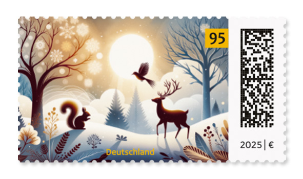 Schönste Briefmarke des Jahres 2025: „Winterlandschaft“