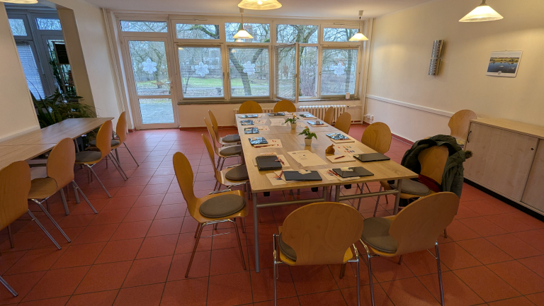 Tablet-Kurs für Anfänger in der Lutherstadt Wittenberg: vorbereiteter Arbeitsplatz