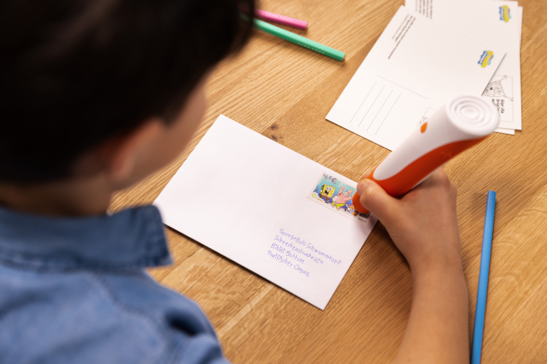 Tiptoi-Briefmarke SpongeBob. Foto: Ravensburger Verlag GmbH