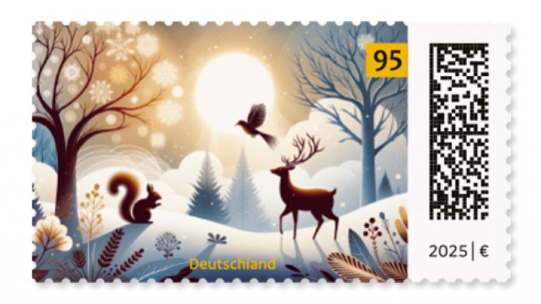 Schönste Briefmarke des Jahres 2025: „Winterlandschaft“
